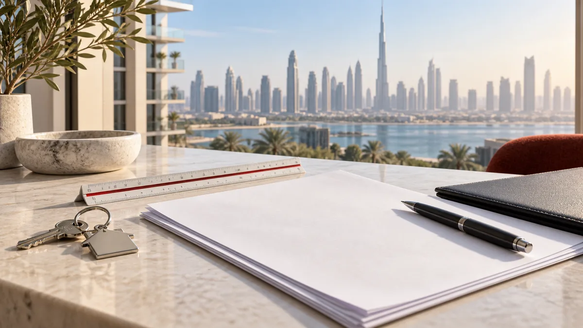 Property documents and keys for an off-plan contract review