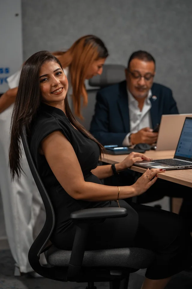 A moment inside the REMAX Ultima office